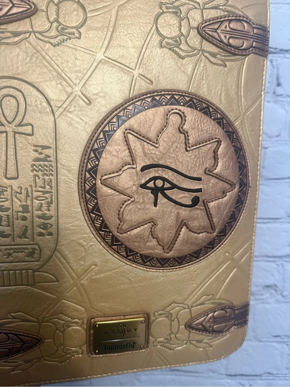 Loungefly The Mummy Book of the living Backpack with matching wallet set rare